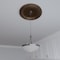Ekena Millwork PVC Medallion (Canopies up to 13 1/2"), 22"OD x 3 1/2"ID x 1 1/2"P, Metallic Antique Brass CMP22TRCAB - alternate 8
